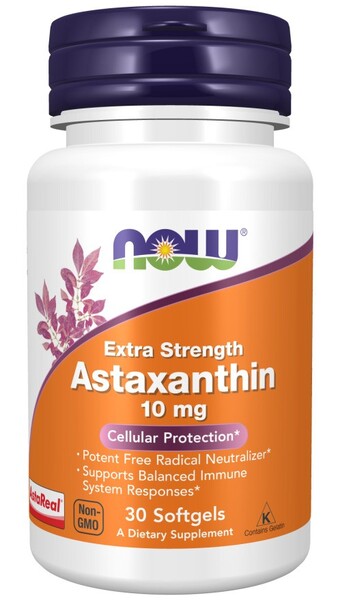 Astaxanthin Extra Strength, 10mg - 30 softgels - NOW Foods