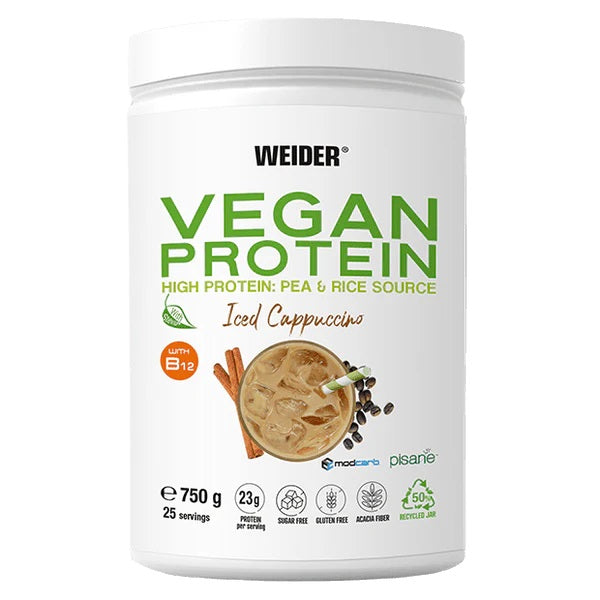 Vegan Protein, Iced Cappuccino - 750 grams - Weider