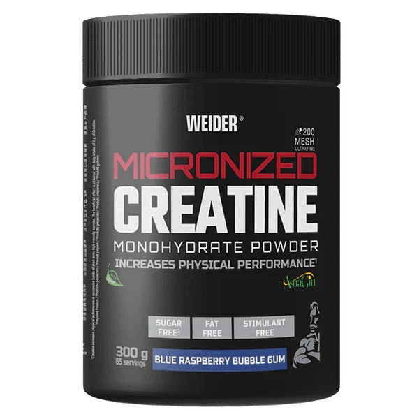 Micronized Creatine, Blue Raspberry Bubble Gum - 300 grams - Weider