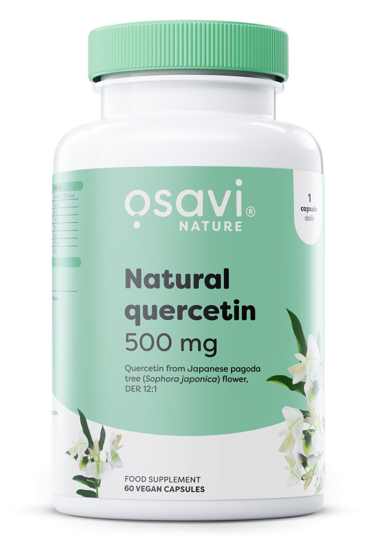 Natural Quercetin, 500mg - 60 vegan caps - Osavi