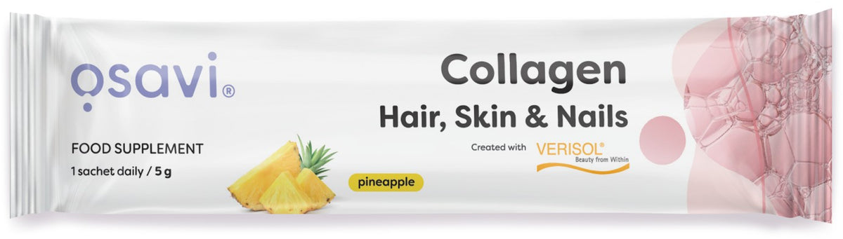Collagen Peptides (Hair, Skin & Nails), Pineapple - 5 grams (1 serving) - Osavi
