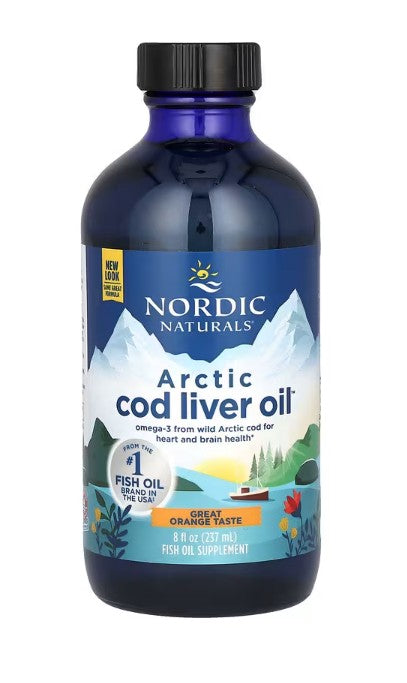 Arctic Cod Liver Oil, 1060mg Orange - 237 ml. - Nordic Naturals