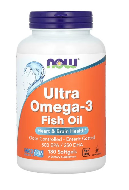 Ultra Omega-3 - 180 softgels - NOW Foods