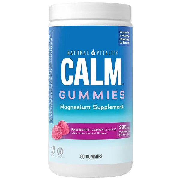 Calm Gummies, Raspberry Lemon - 60 gummies - Natural Vitality