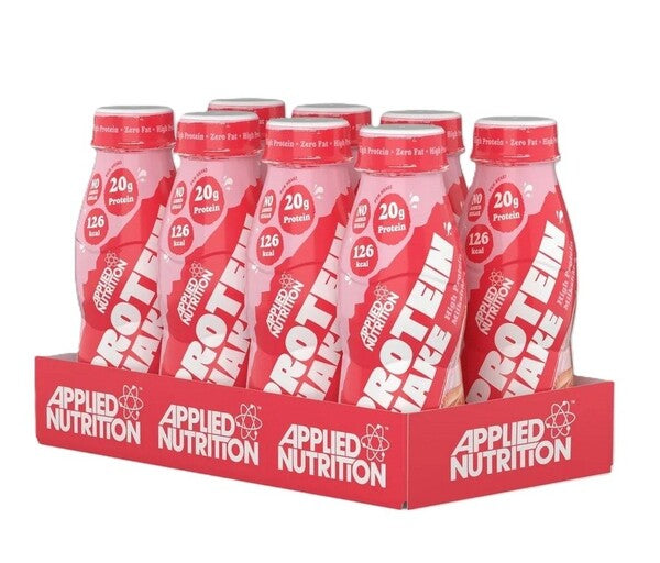 High Protein Shake, Strawberries & Cream - 8 x 330 ml. - Applied Nutrition