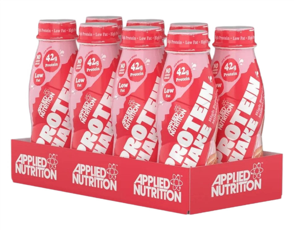 High Protein Shake, Strawberries & Cream - 8 x 500 ml. - Applied Nutrition