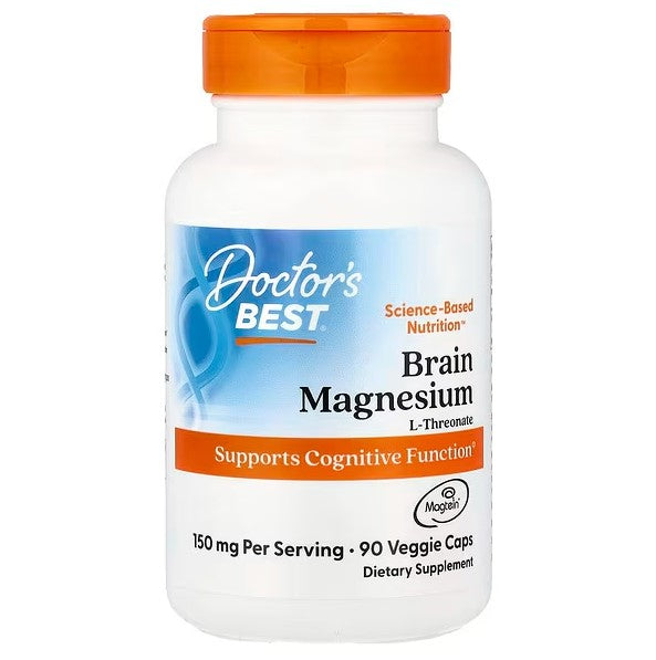 Brain Magnesium with Magtein, 150mg - 90 vcaps - Doctor's Best