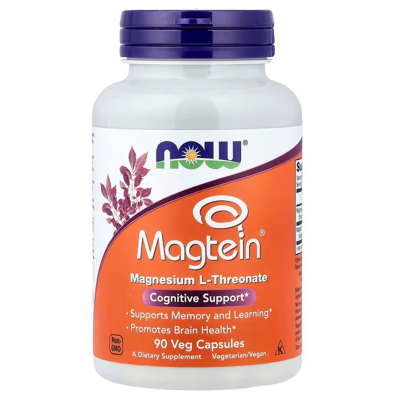 Magtein Magnesium L-Threonate - 90 vcaps - NOW Foods