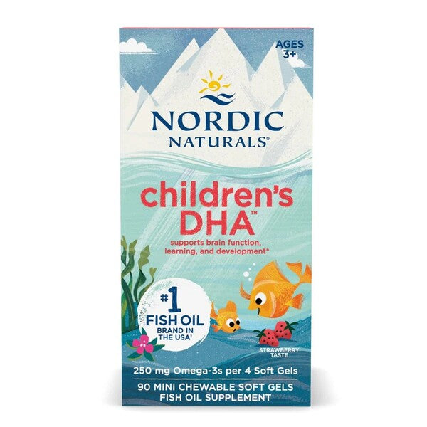 Children's DHA, Strawberry - 90 mini softgels - Nordic Naturals