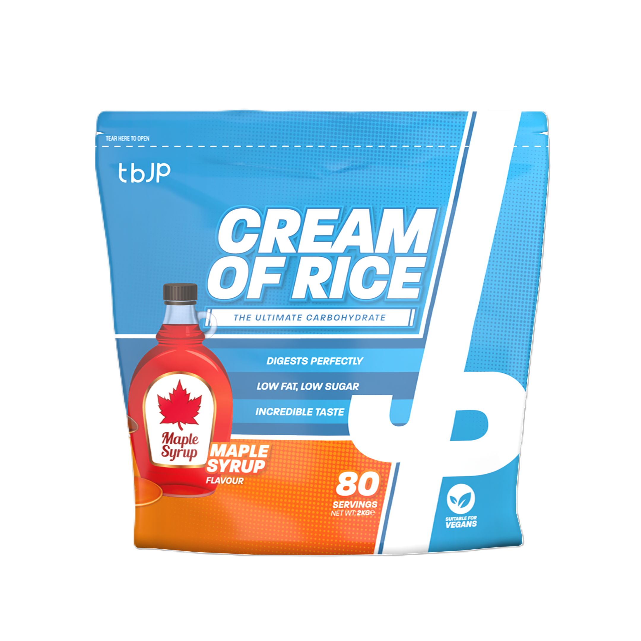 Cream of Rice, Maple Syrup - 2000 grams - Trained by JP