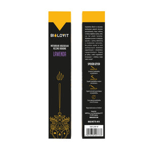 Bilovit looduslikud aroomi viirukipulgad Lavender - 40 g