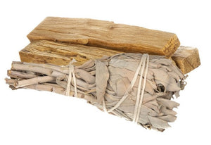 Bilovit naturaalsed viirukikomplekt - valge salvei + Palo Santo