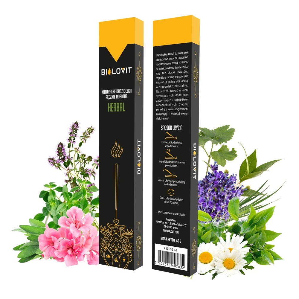 Bilovit looduslikud aroomi-viirukipulgad Herbal - 40 g