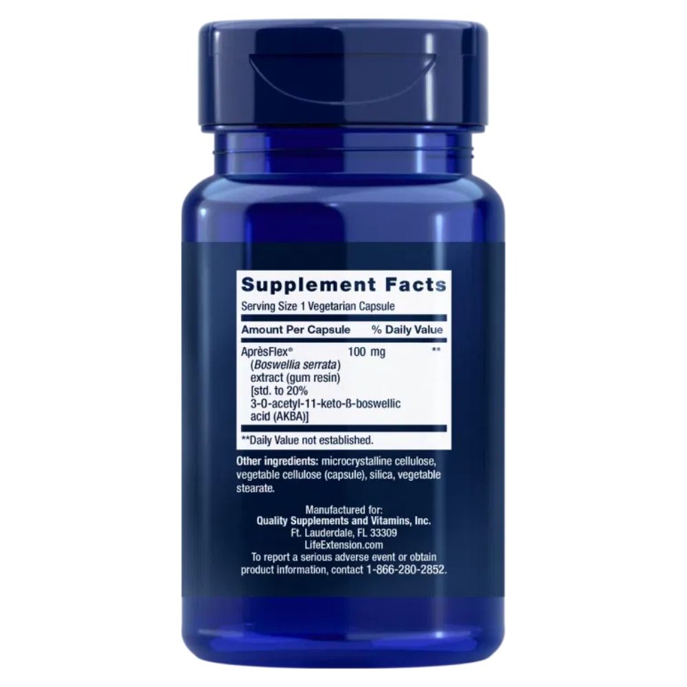 Life Extension 5-LOX inhibiitor koos AprèsFlex® 100 mg - 60 kapslit