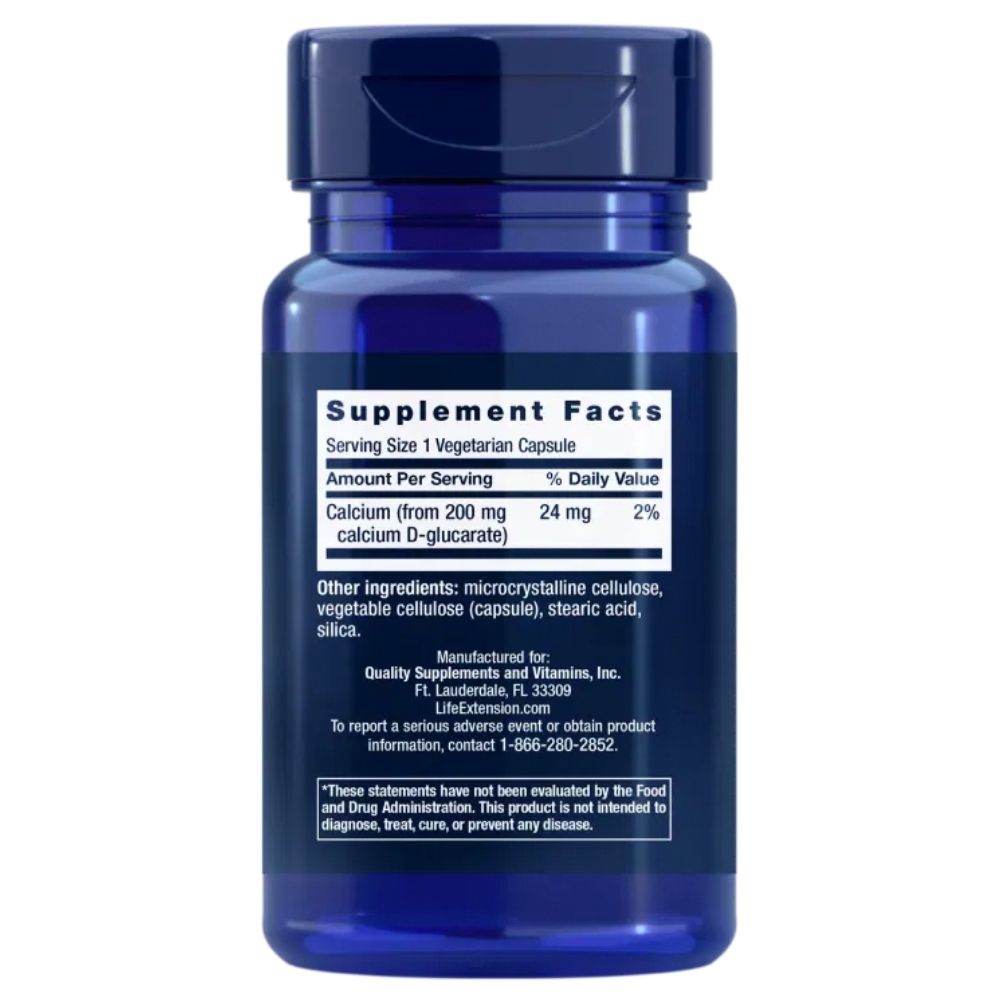 Life Extension Kaltsium-D-glükaraat 200 mg – 60 kapslit