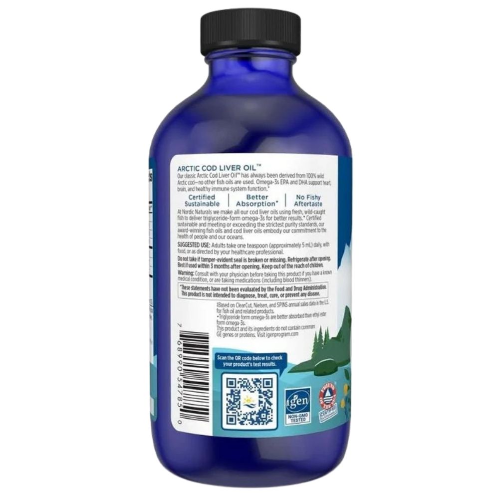 Nordic Naturals Arctic tursamaksaõli apelsini maitsega – 237 ml
