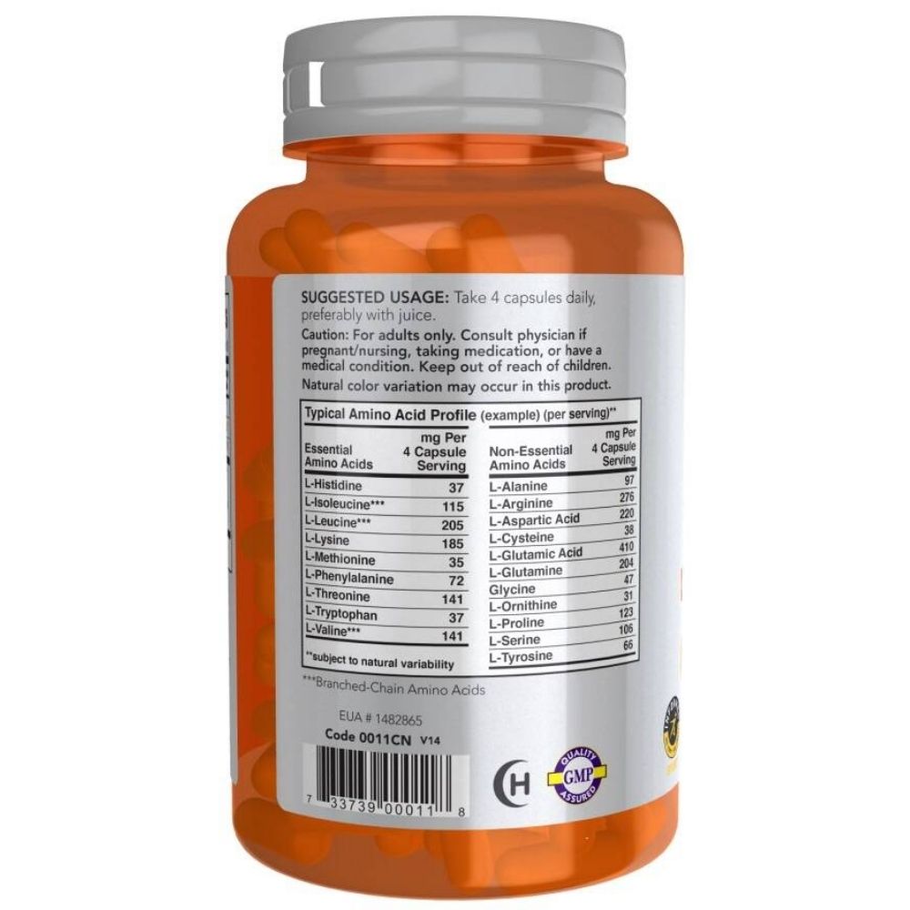 Now Foods Sports Amino Complete, Aminohapete kompleks – 120 kapslit