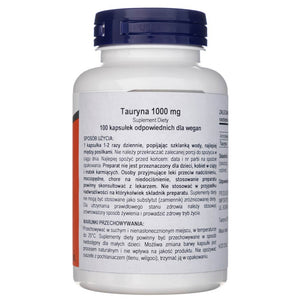 Now Foods Tauriin Double Strength 1000 mg - 100 kapslit