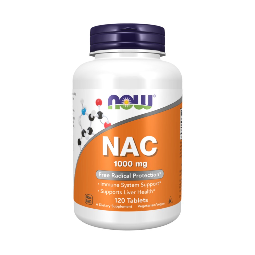 Now Foods NAC N-atsetüültsüsteiin 1000 mg - 120 tabletti