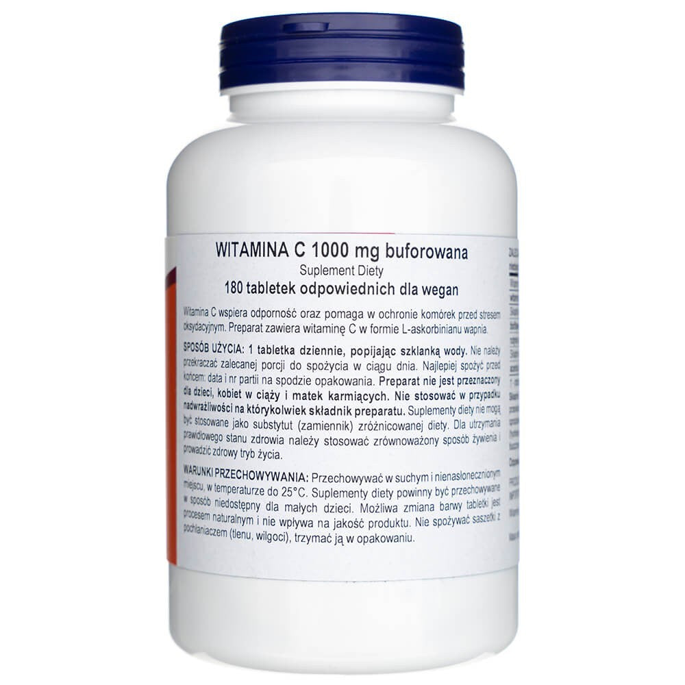 Now Foods C-1000 kompleksne puhverdatud vitamiin - 180 tabletti