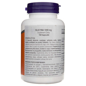 Now Foods Glütsiin 1000 mg - 100 kapslit