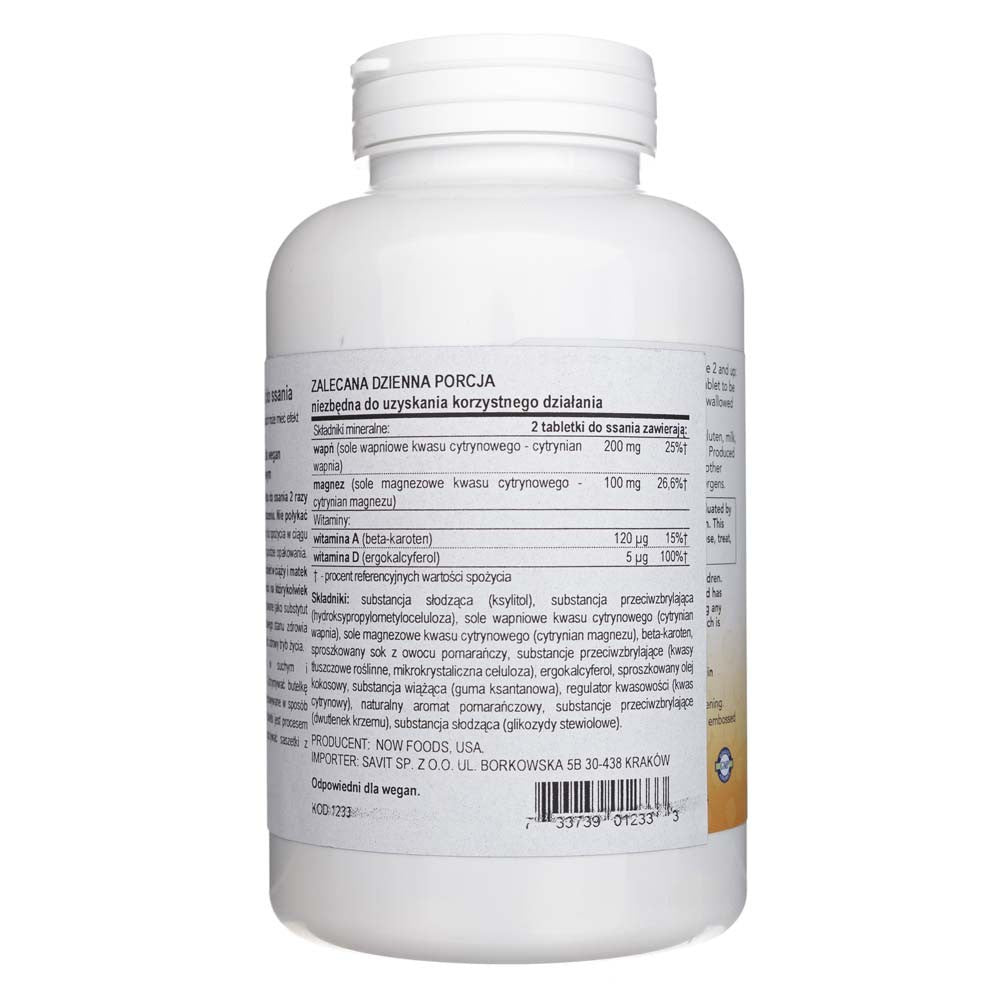 Now Foods Kid Cal närimistabletid - 100 tabletti