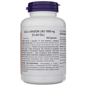 Now Foods linaõli 1000 mg – 100 pehmekapslit