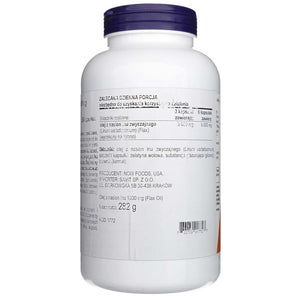 Now Foods linaõli 1000 mg - 250 pehmekapslit