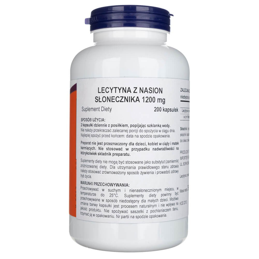 Now Foods Päevalille letsitiin 1200 mg – 200 kapslit