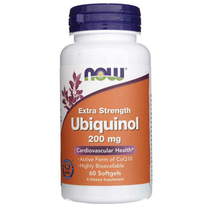 Now Foods Ubichinool, eriti tugev 200 mg - 60 pehmekapslit