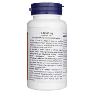Now Foods Fo-Ti (He Shou Wu) 560 mg - 100 kapslit