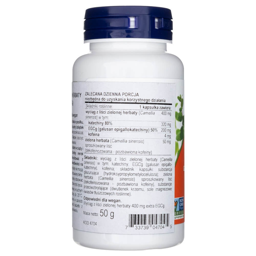 Now Foods EGCg rohelise tee ekstrakt 400 mg – 90 kapslit
