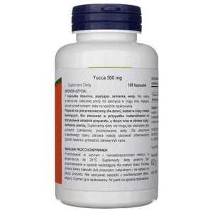 Now Foods Yucca 500 mg - 100 kapslit