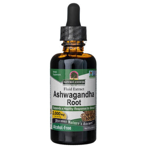 Nature's Answer Ashwagandha, vedel ekstrakt, alkoholivaba 2000 mg - 30 ml