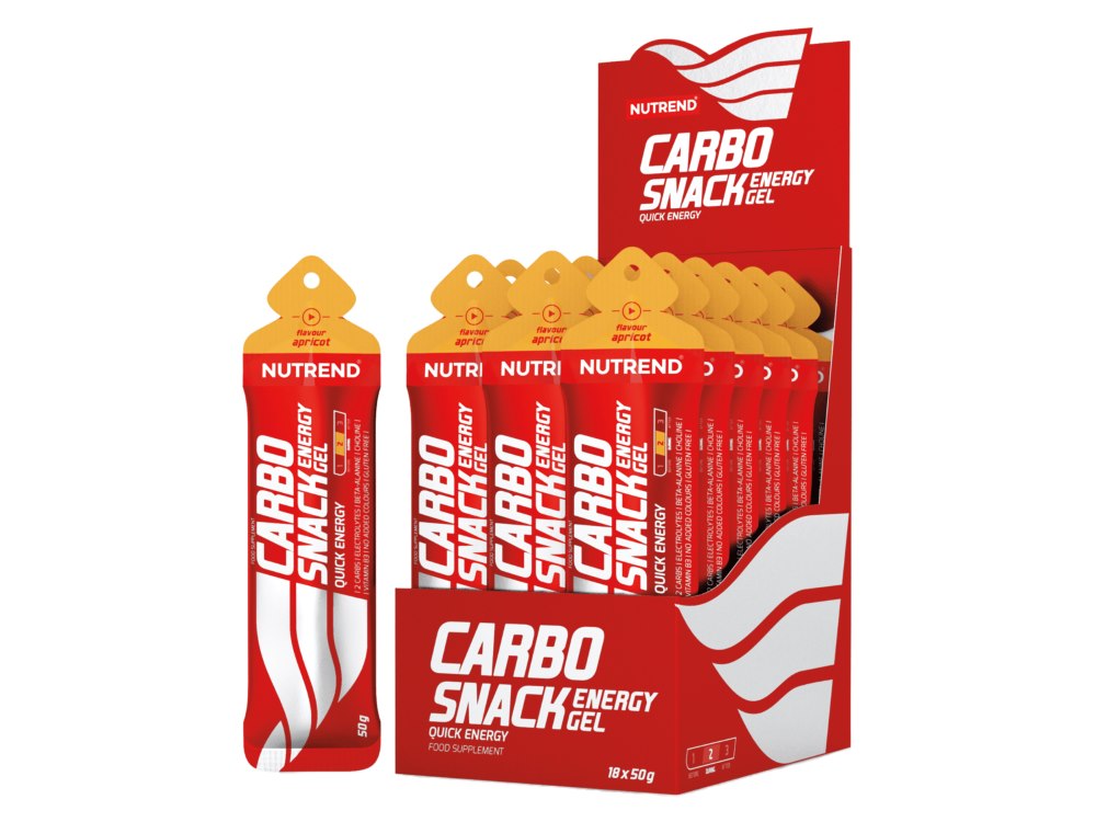 Nutrend Carbosnack (pakike) aprikoos - 50 g