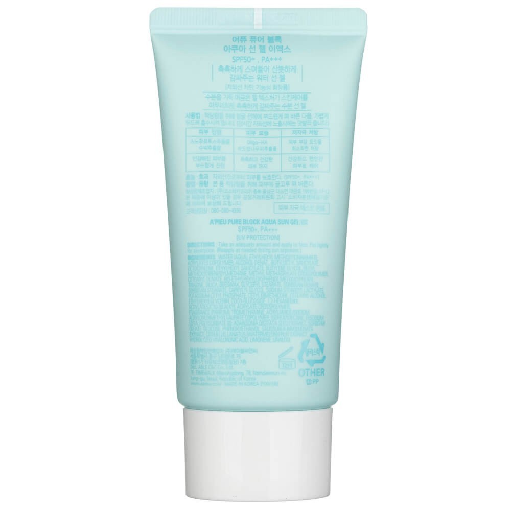 A'Pieu Pure Block Aqua päikesekaitsegeel SPF 50+ PA++ - 50 ml