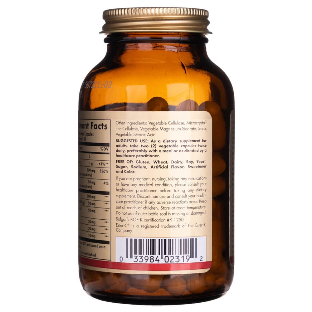 Solgar Quercetin Complex koos Ester-C Plussiga – 100 kapslit