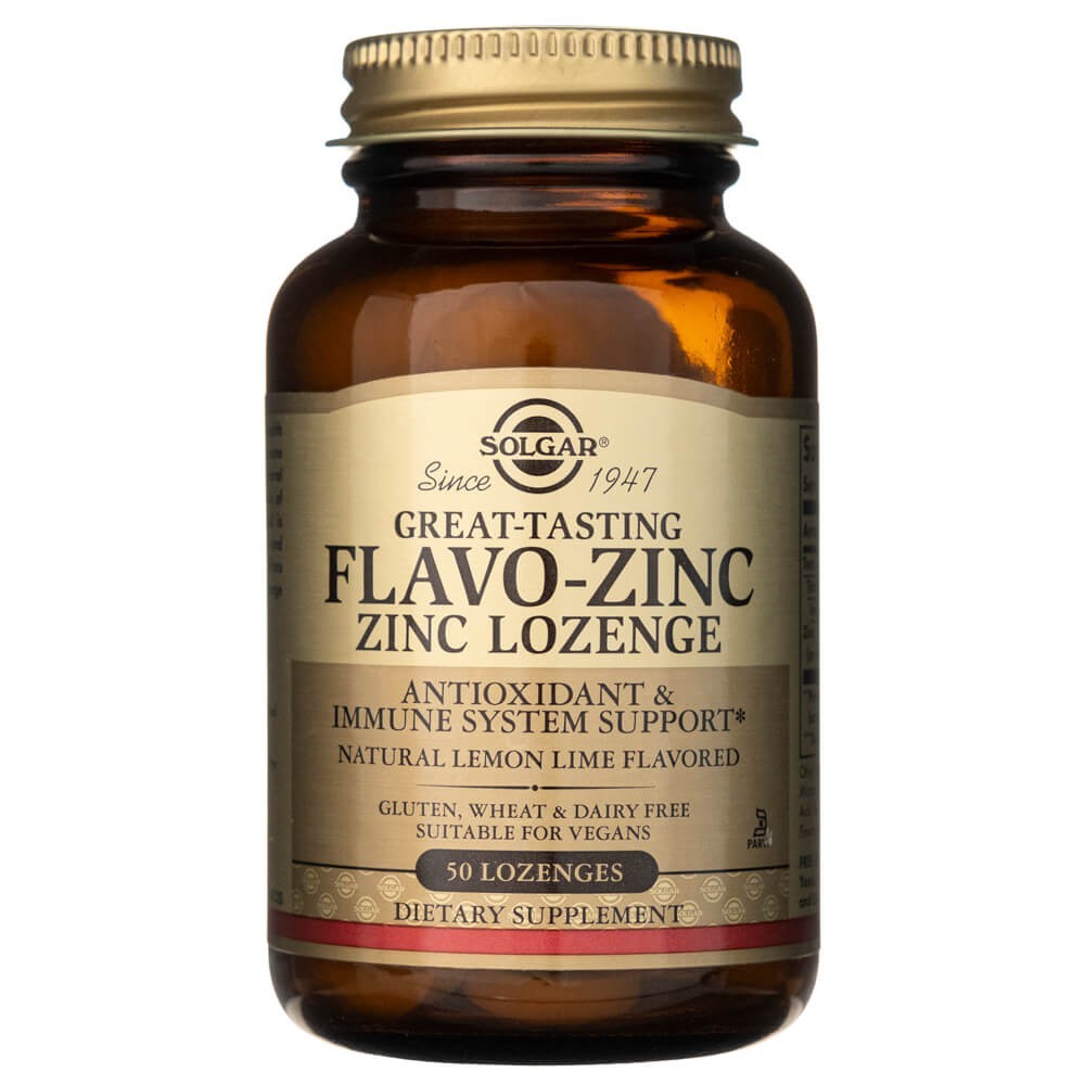 Solgar Flavo-Zinc Cinko pastilės - 50 pastilių - Magnis.lt