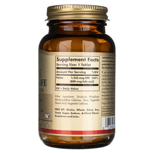 Solgar Folate 1333 mcg DFE (800 mcg foolhapet) - 250 tabletti
