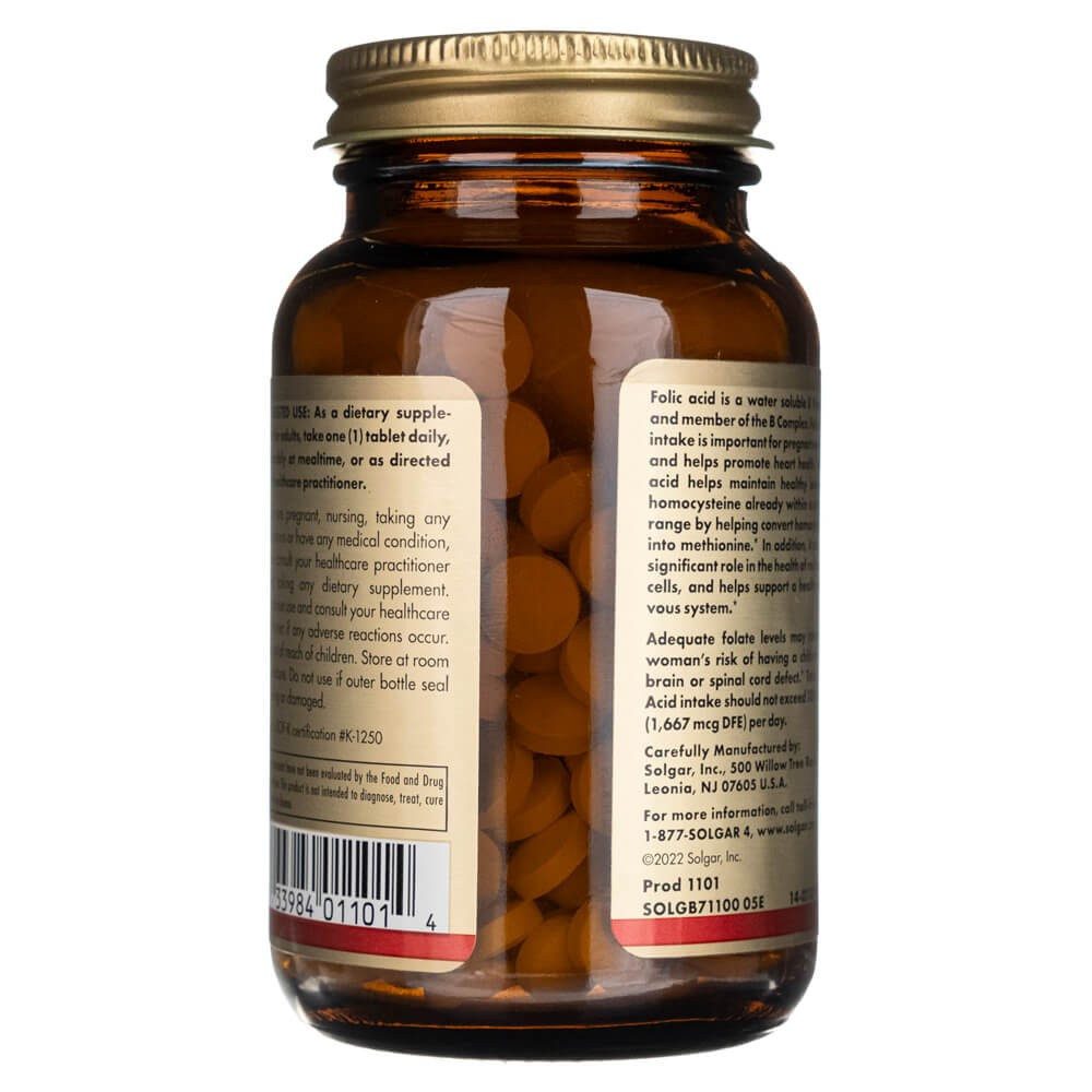 Solgar Folate 1333 mcg DFE (800 mcg foolhapet) - 250 tabletti