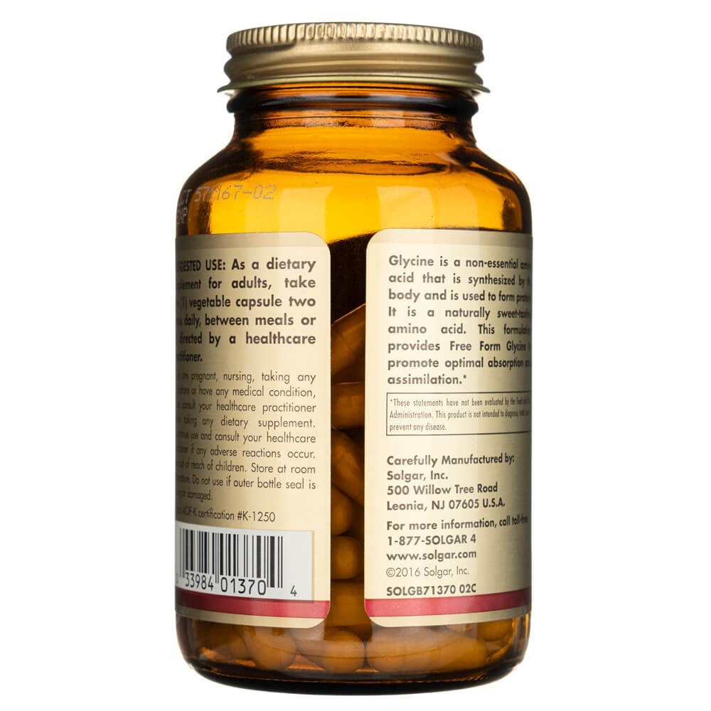 Solgar Glütsiin 500 mg - 100 kapslit