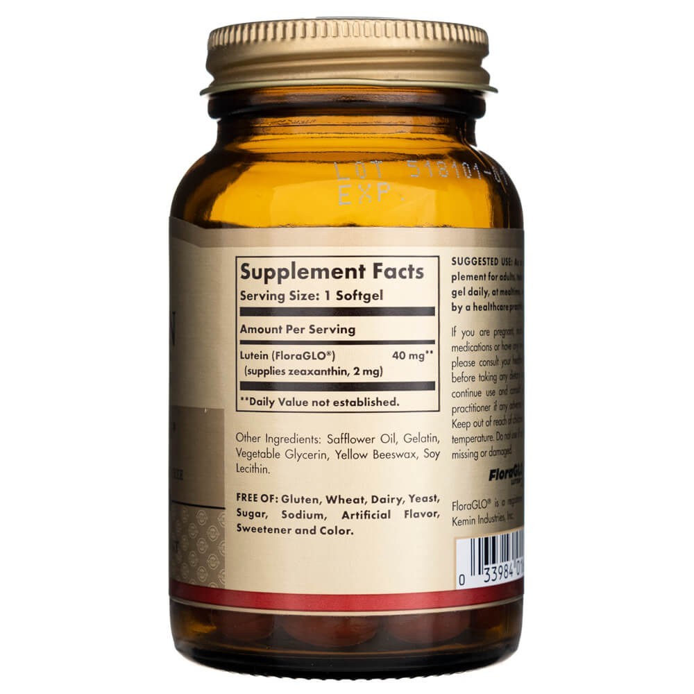 Solgar Luteiin 40 mg - 30 pehmet kapslit