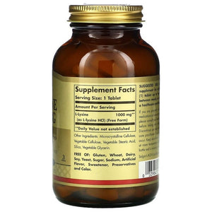 Solgar L-lüsiin 1000 mg – 100 kapslit