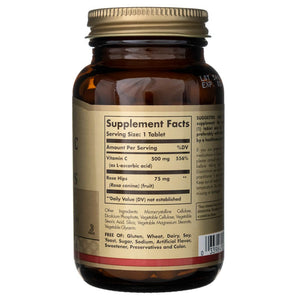 Solgar Vitamiin C 500 mg kibuvitsaga – 100 tabletti