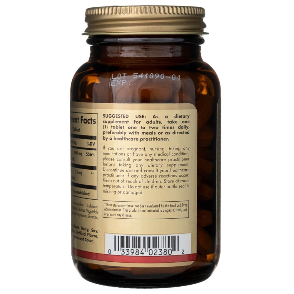 Solgar Vitamiin C 500 mg kibuvitsaga – 100 tabletti