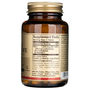 Solgar Folate 1333 mcg DFE (Metafolin® 800 mcg) - 100 tabletti