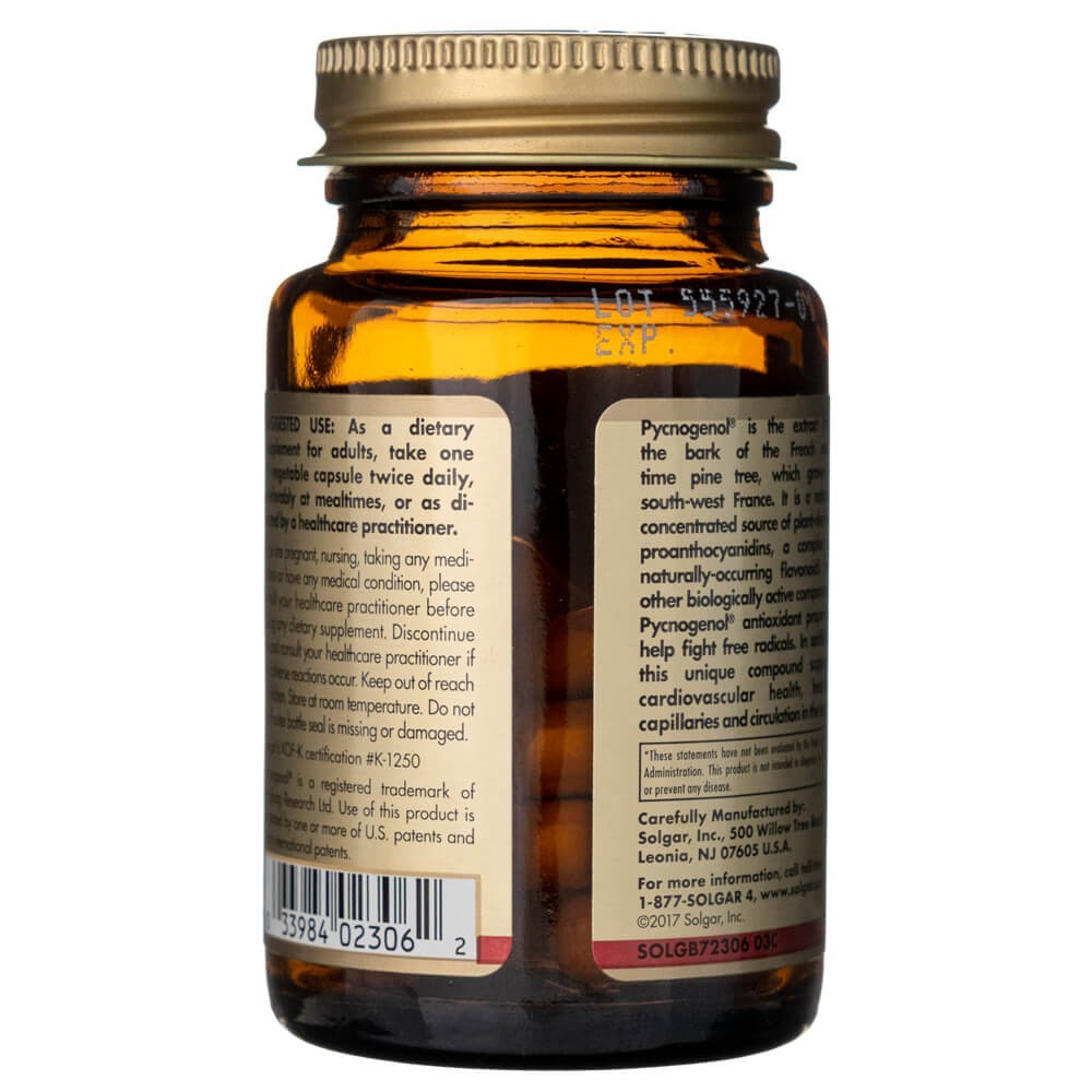 Solgar Püknogenool 100 mg - 30 kapslit