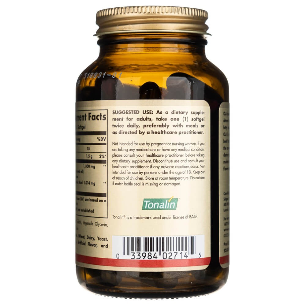 Solgar TONALIN® CLA 1300 mg - 60 minkštųjų gelių - Magnis.lt
