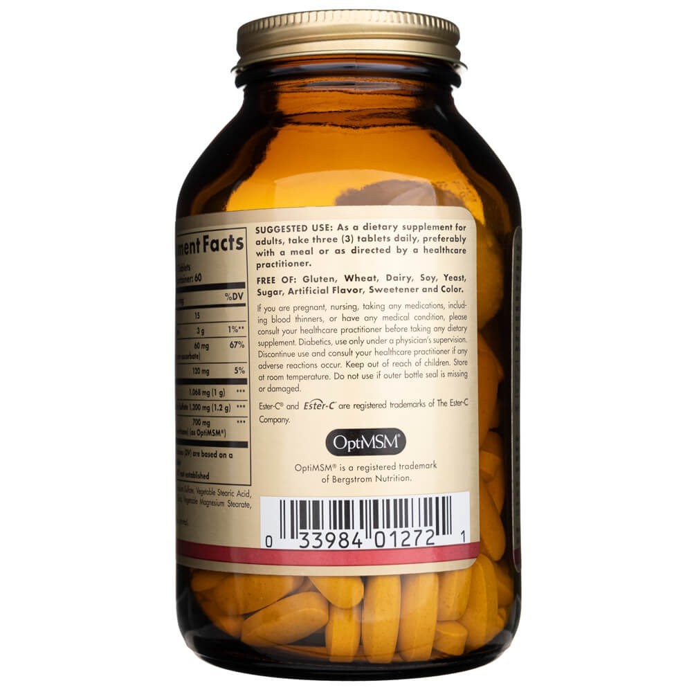 Solgar Extra Strength glükoosamiin kondroitiin MSM Ester-C-ga – 180 tabletti