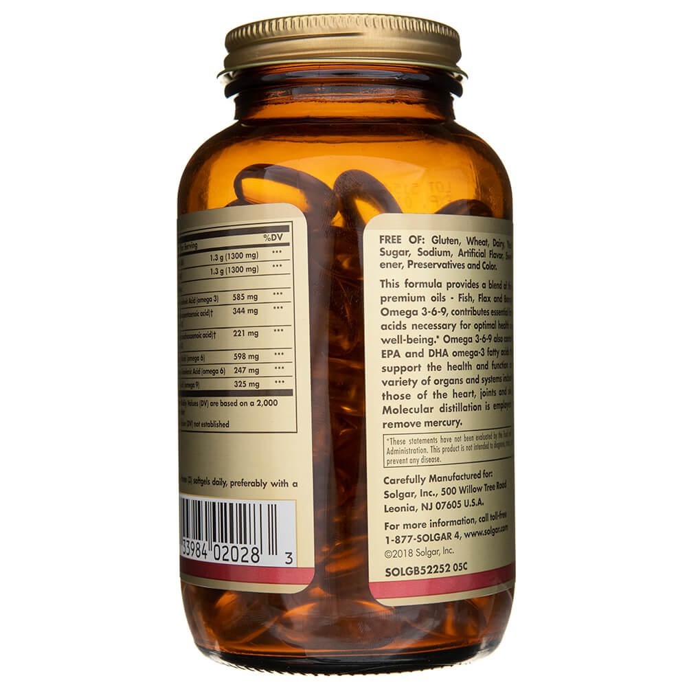 Solgar Omega 3-6-9 1300 mg – 120 pehmekapslit
